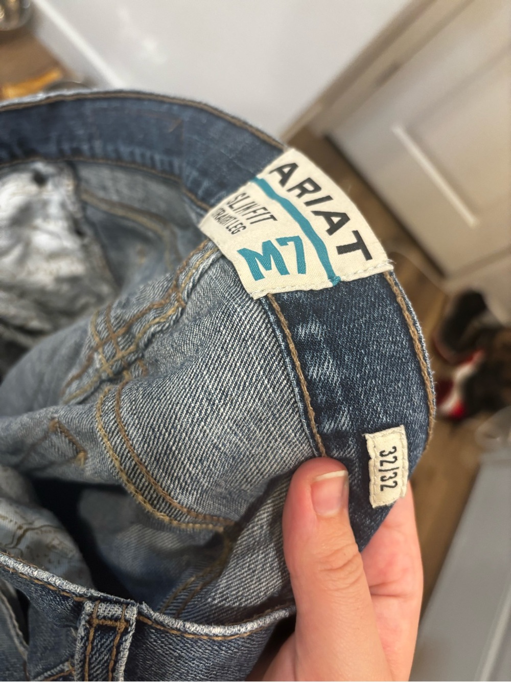 Ariat M7 Light and Medium Blue Men's Slim straight Jeans